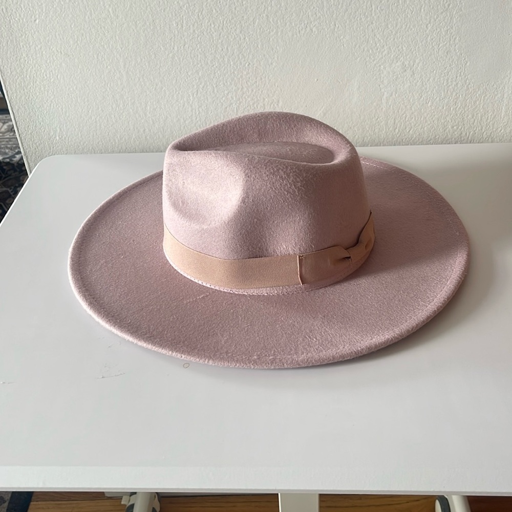 Pink felt hat